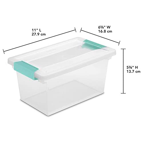 Sterilite Medium Clip Box with Latching Lid, Clear — image 8