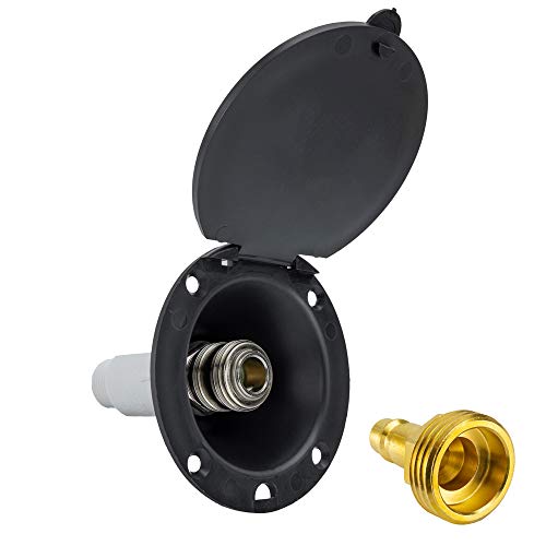 RecPro RV Exterior Spray Port, Black — image 2