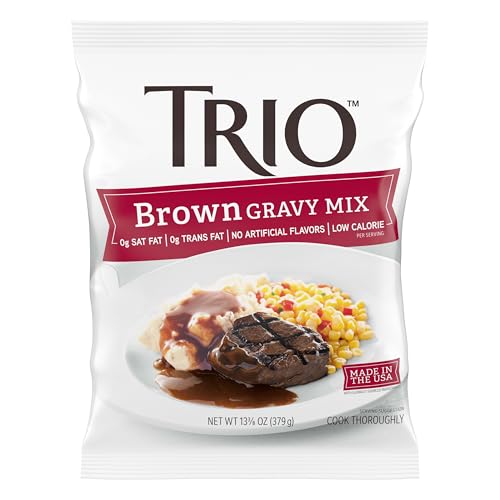 Trio Brown Gravy Mix, Just Add Water — 13.37 oz — image 12