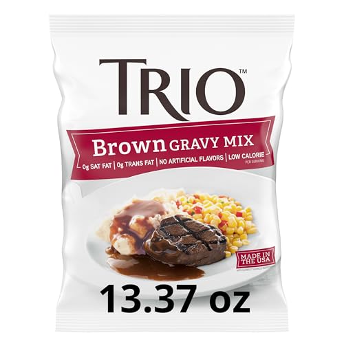 Trio Brown Gravy Mix, Just Add Water — 13.37 oz — image 2