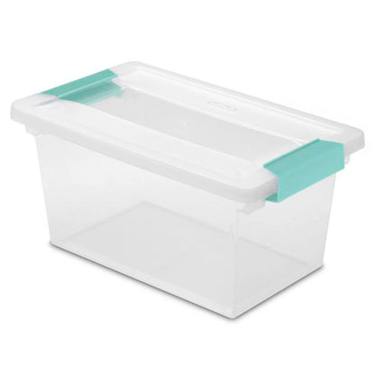 Sterilite Medium Clip Box with Latching Lid, Clear — image 3