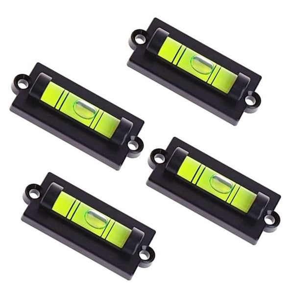 RV Bubble Spirit Levels with Mounting Holes — 4 Pack