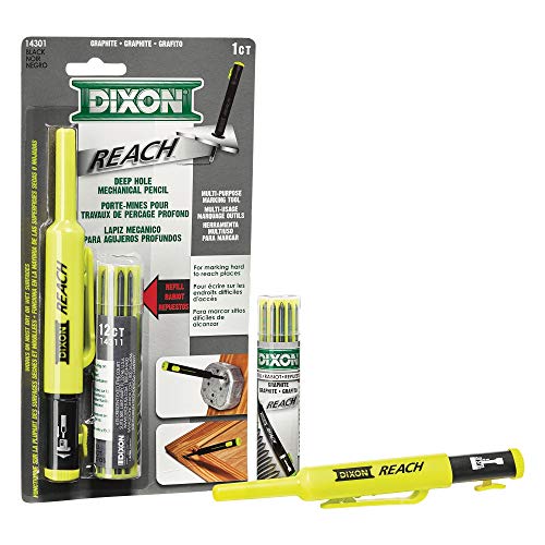 Dixon Industrial Deep Hole Mechanical Pencil, Yellow — image 2