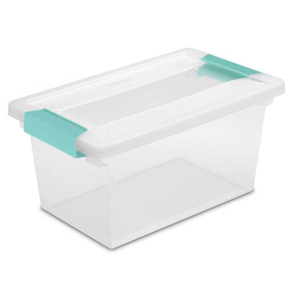 Sterilite Medium Clip Box with Latching Lid, Clear