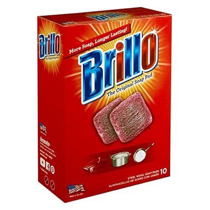 Brillo Steel Wool Soap Pads, Original — 10 Count — image 2