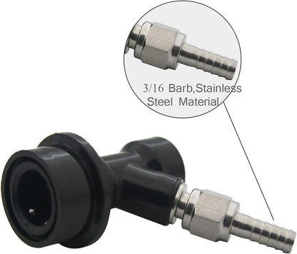 LUCKEG Ball Lock Keg Post Set with MFL Swivel Nuts — image 2