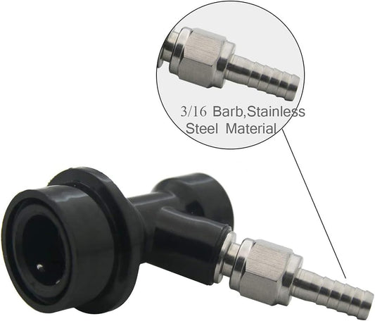 LUCKEG Ball Lock Keg Post Set with MFL Swivel Nuts — image 2