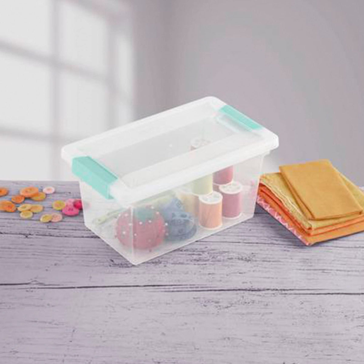 Sterilite Medium Clip Box with Latching Lid, Clear — image 13