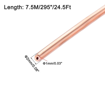 uxcell Copper Refrigeration Tubing Coil — 2 mm OD — image 3
