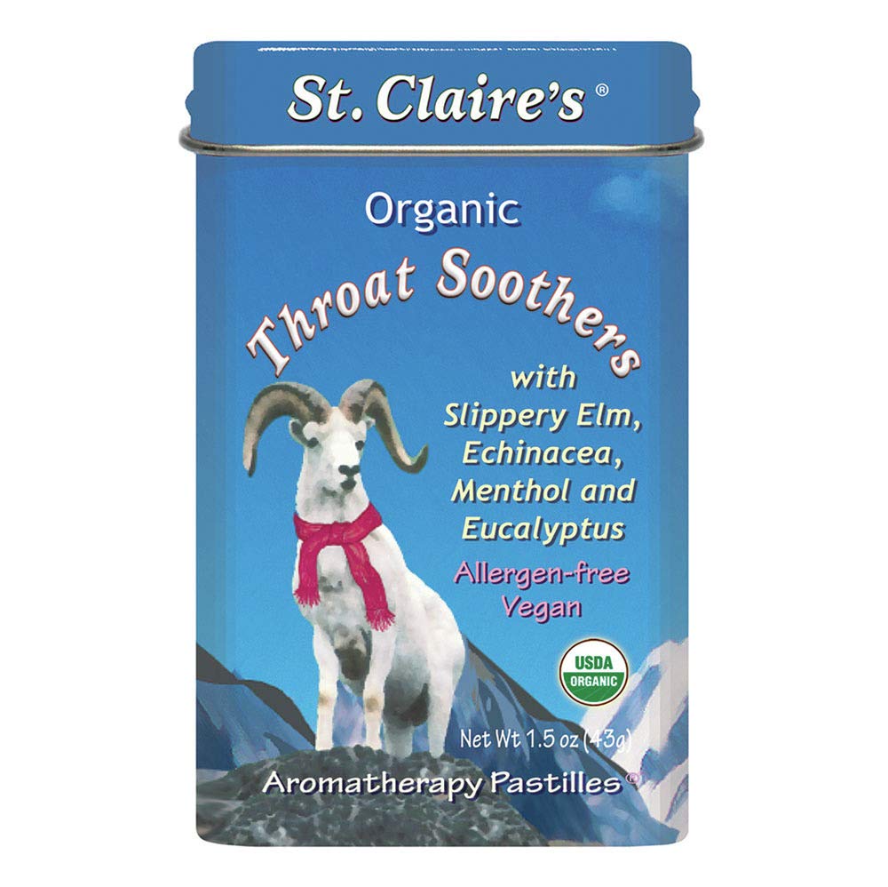 St. Claire's Organic Throat Soothers Pastilles, 1.38 oz