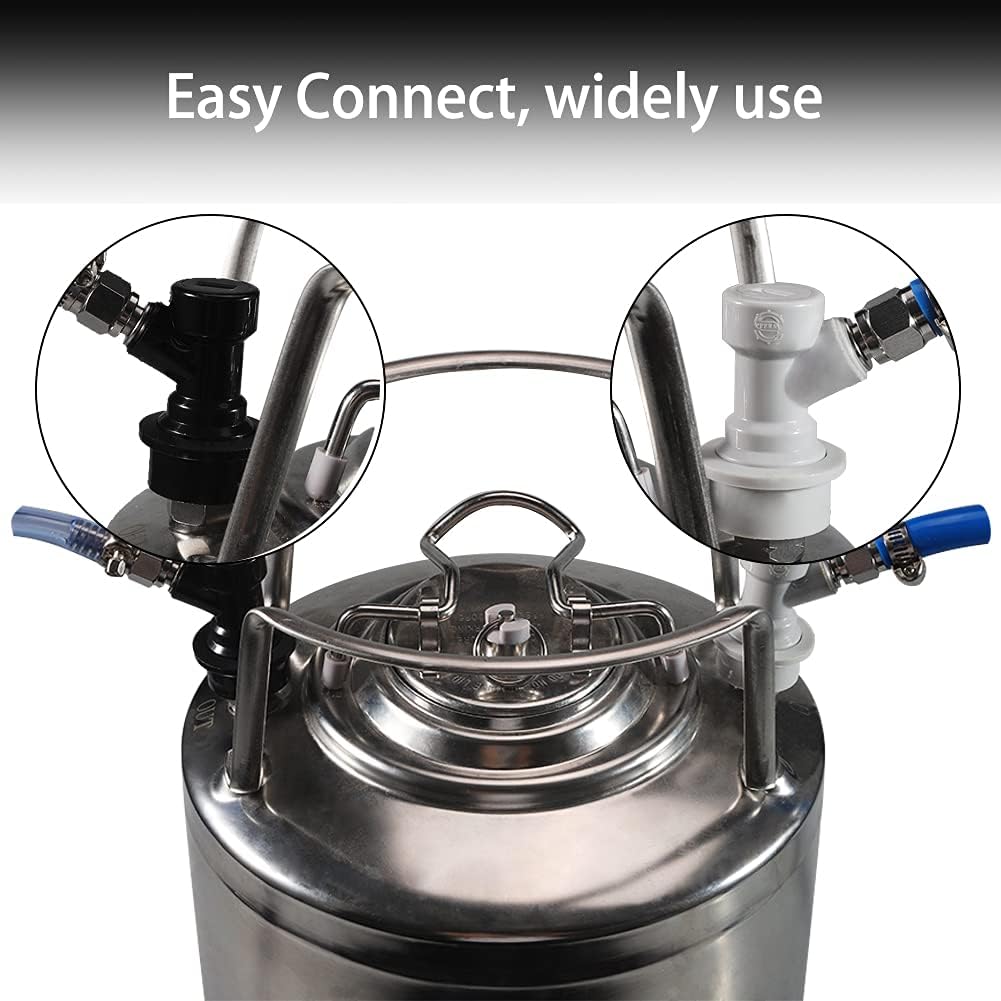 LUCKEG Ball Lock Keg Post Set with MFL Swivel Nuts — image 3