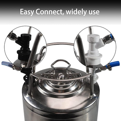 LUCKEG Ball Lock Keg Post Set with MFL Swivel Nuts — image 3