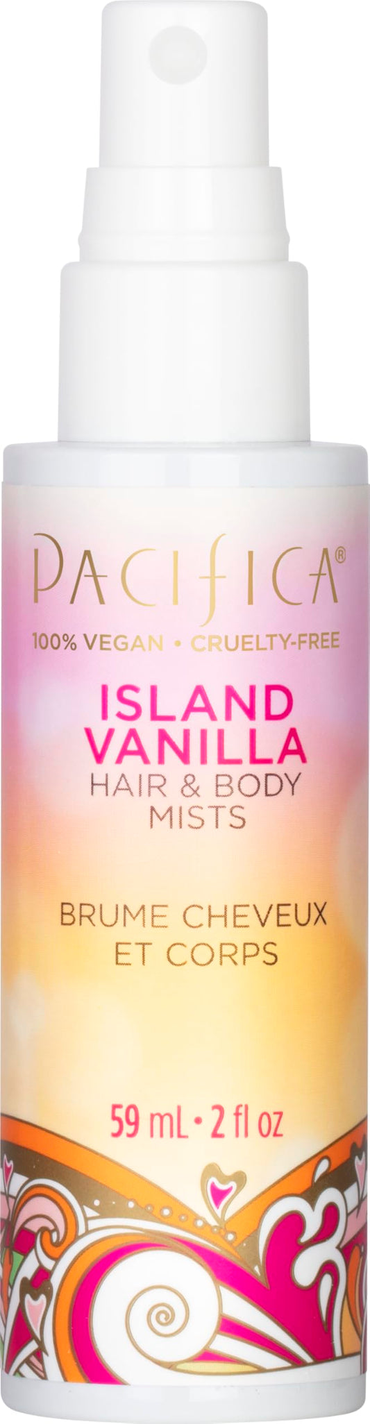 Pacifica Island Vanilla Hair & Body Mist, 2 fl oz