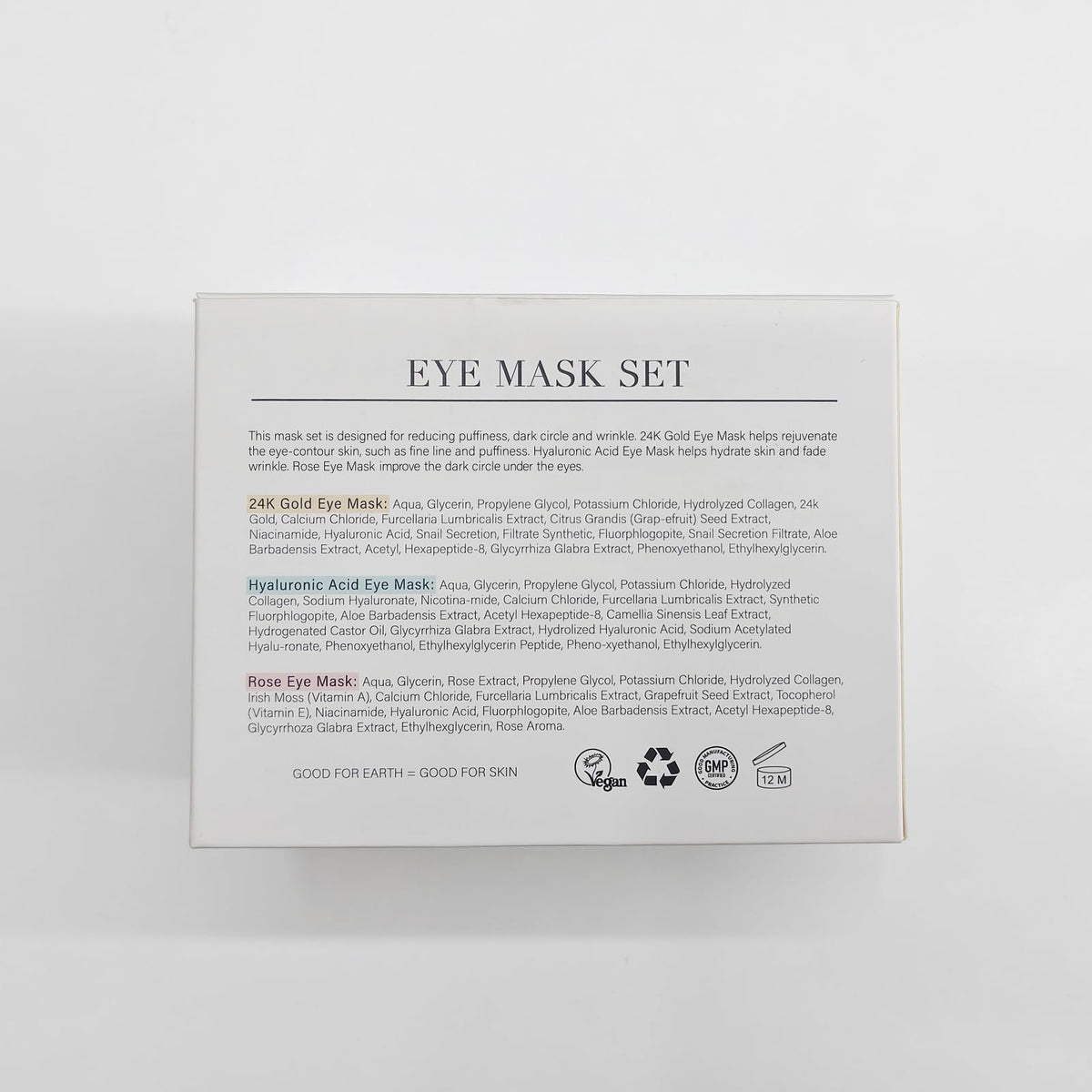 PEAUAMIE Under Eye Patches, Gold & Rose — 60 Count — image 16