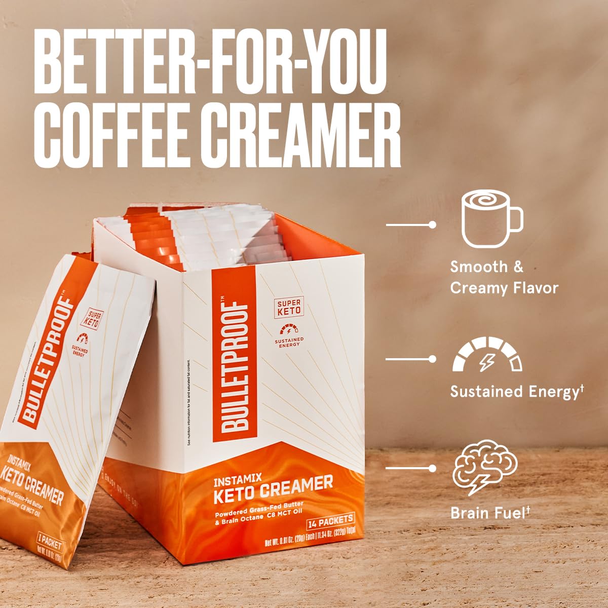 Bulletproof InstaMix Keto Coffee Creamer — 14 Packets — image 7