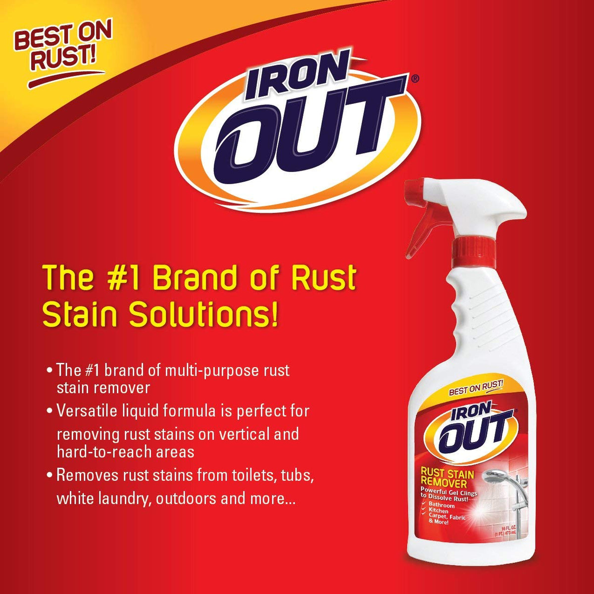 Iron OUT Rust Stain Remover Spray Gel, 16 oz — image 7