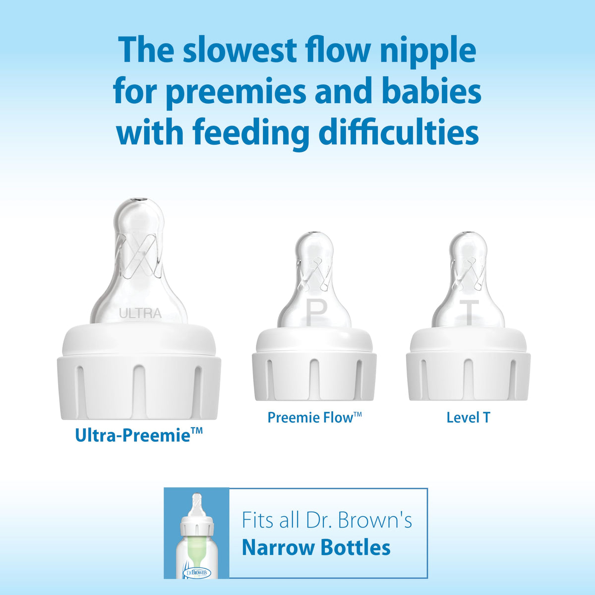 Dr. Brown's Narrow Ultra-Preemie Bottle Nipple — 6 Pack — image 3