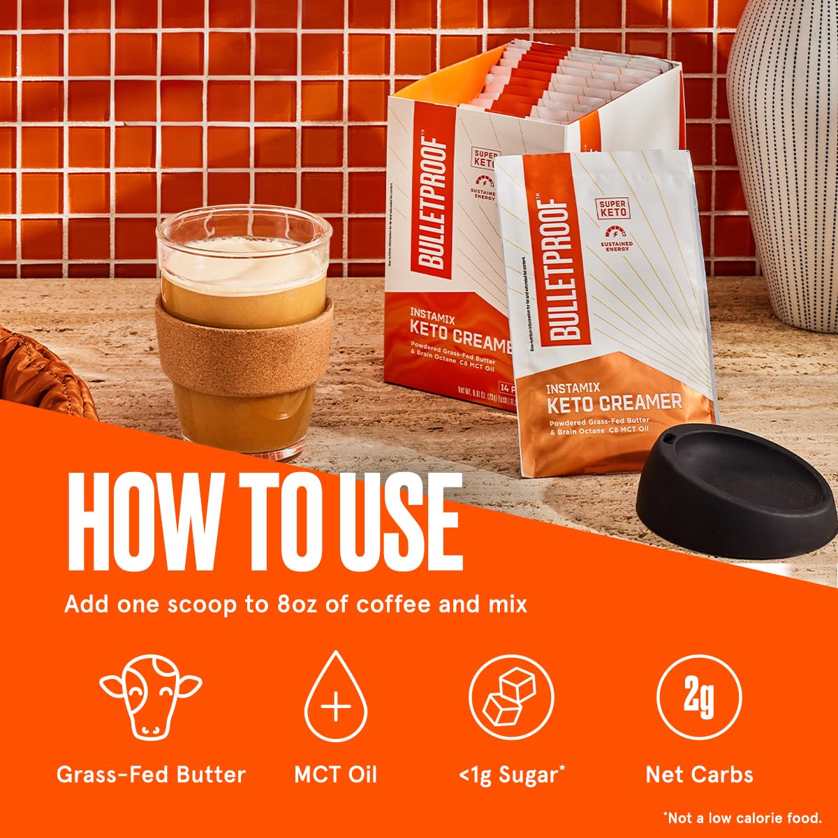 Bulletproof InstaMix Keto Coffee Creamer — 14 Packets — image 9