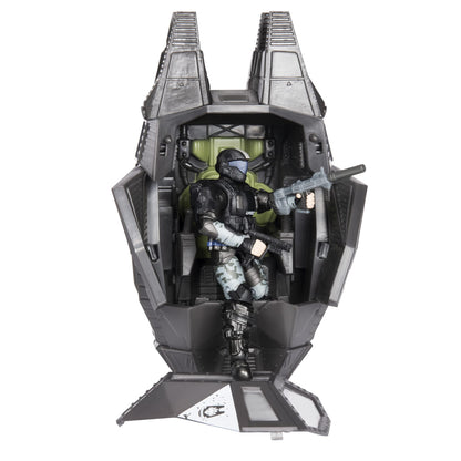 World of HALO ODST Drop Pod with Rookie Figure, 4 in