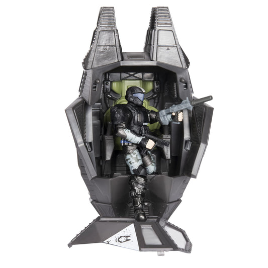 World of HALO ODST Drop Pod with Rookie Figure, 4 in