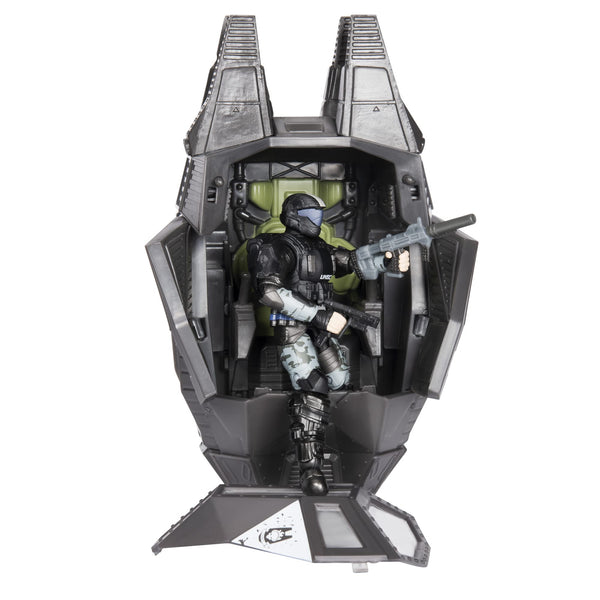 World of HALO ODST Drop Pod with Rookie Figure, 4 in