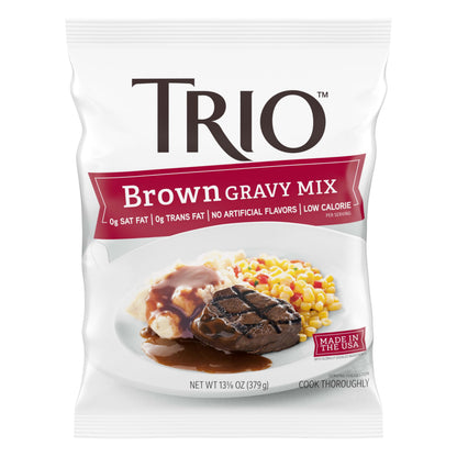 Trio Brown Gravy Mix, Just Add Water — 13.37 oz — image 11