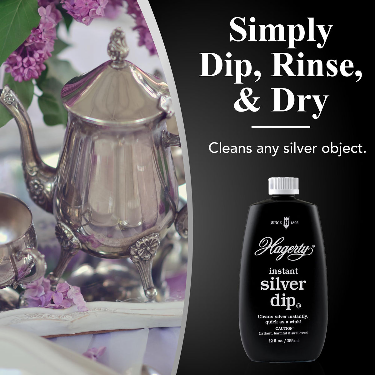 Hagerty Instant Silver Dip Tarnish Remover, 12 oz — image 3