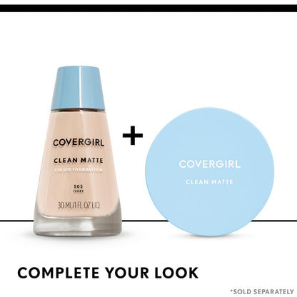 COVERGIRL Clean Matte Pressed Powder — Soft Honey — image 8