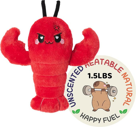 Crustacean Microwavable Heating Pad — Plush Lobster