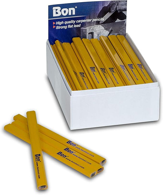 Bon Tool 84-842 Yellow Pencils, Medium Lead — 72 Pack