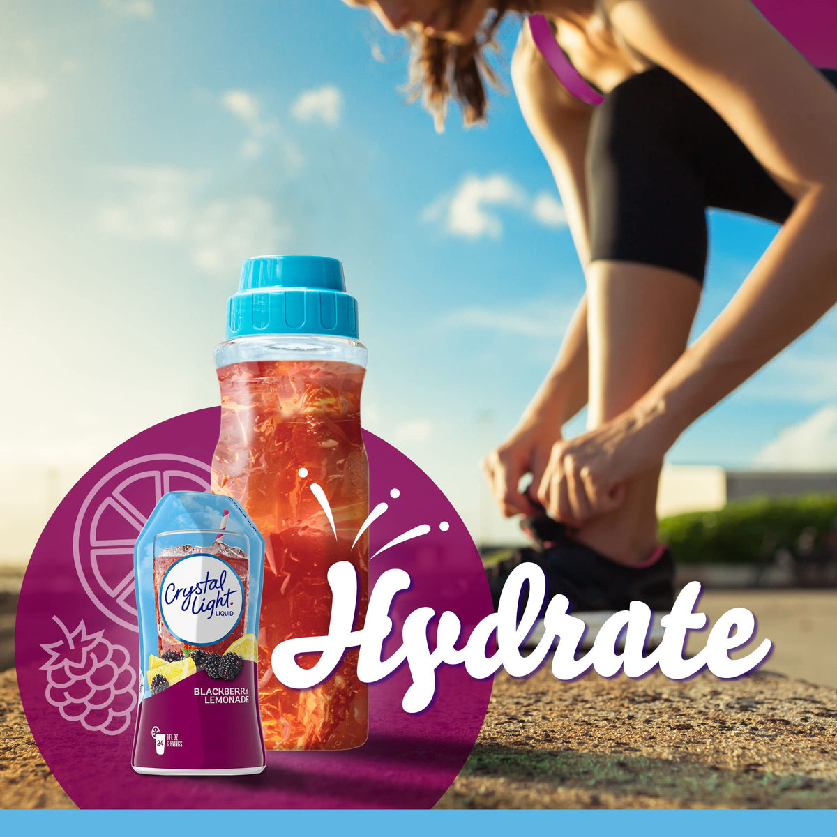 Crystal Light Liquid Drink Mix, Blackberry Lemonade — image 9