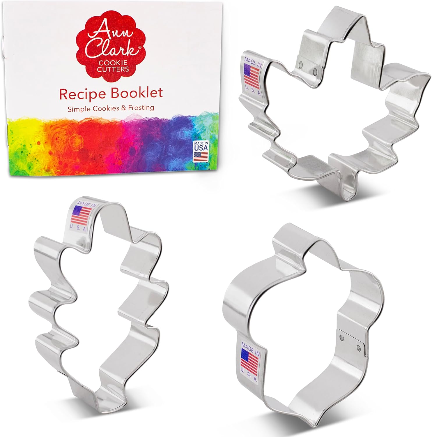 Ann Clark Fall Leaves Cookie Cutters — 3-Piece Set