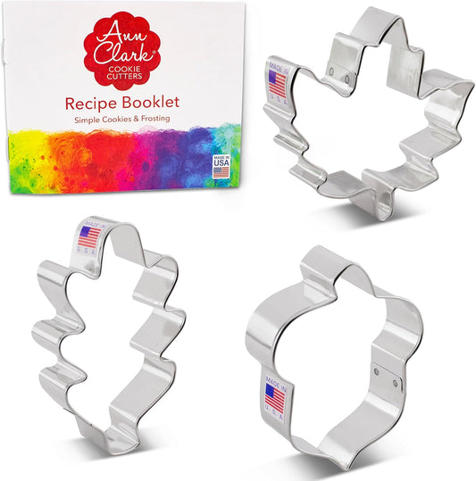 Ann Clark Fall Leaves Cookie Cutters — 3-Piece Set
