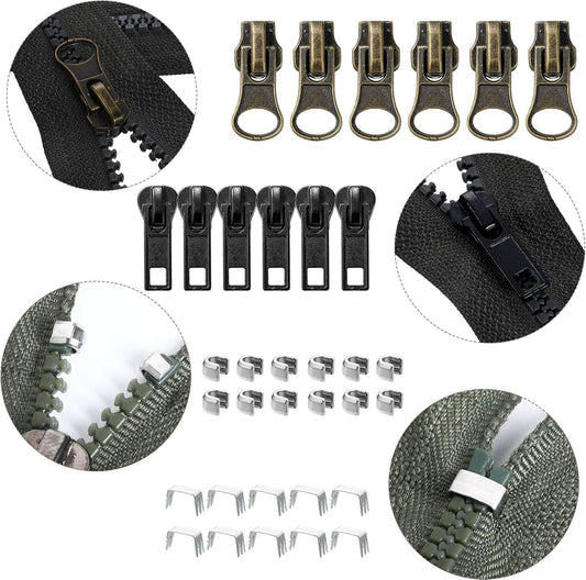 WILLBOND Zipper Repair Kit — 69 Pcs, #5 & #7 Sliders — image 2