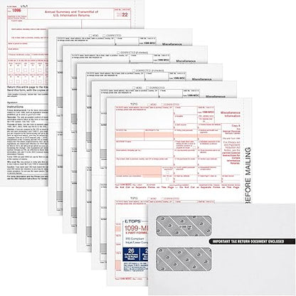 TOPS 1099-MISC Tax Forms Kit 2022 — 26 Recipients — image 4