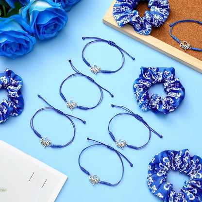 Cheerleader Charm Bracelets & Hair Scrunchies — 20 Pcs — image 3