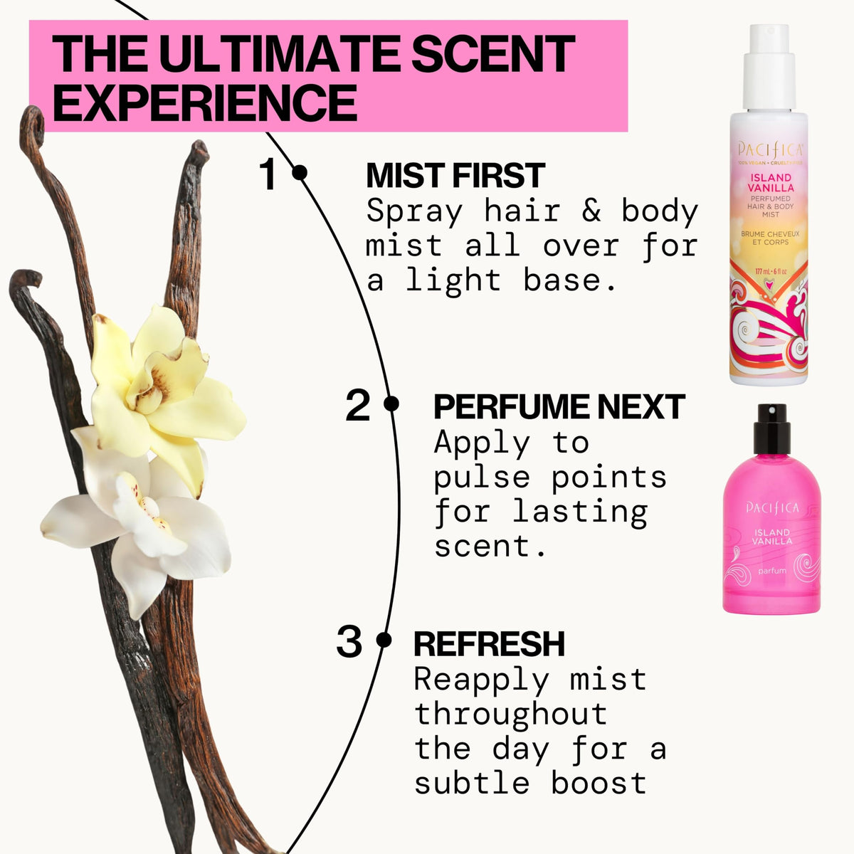 Pacifica Island Vanilla Hair & Body Mist, 2 fl oz — image 21