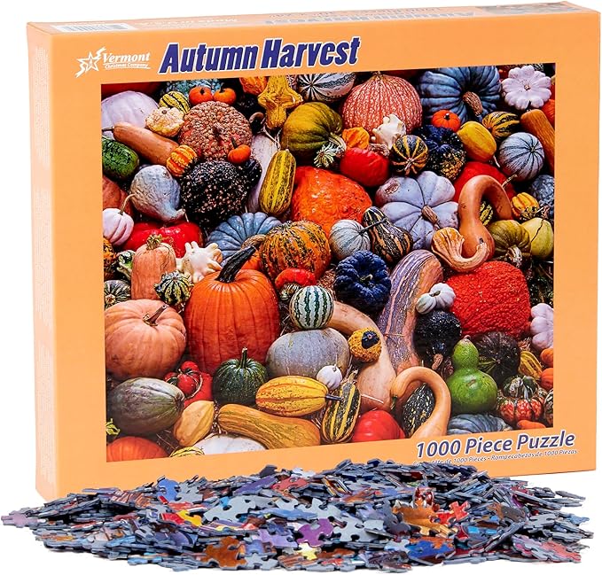 Vermont Christmas Autumn Harvest 1000-Piece Puzzle