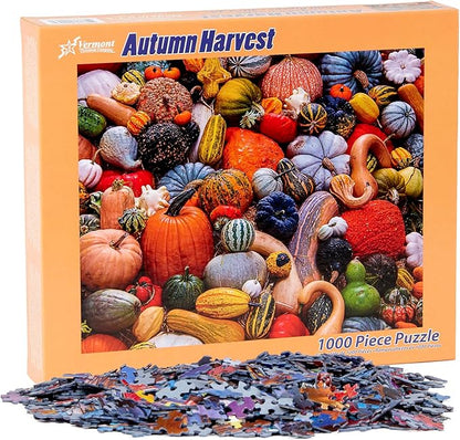 Vermont Christmas Autumn Harvest 1000-Piece Puzzle