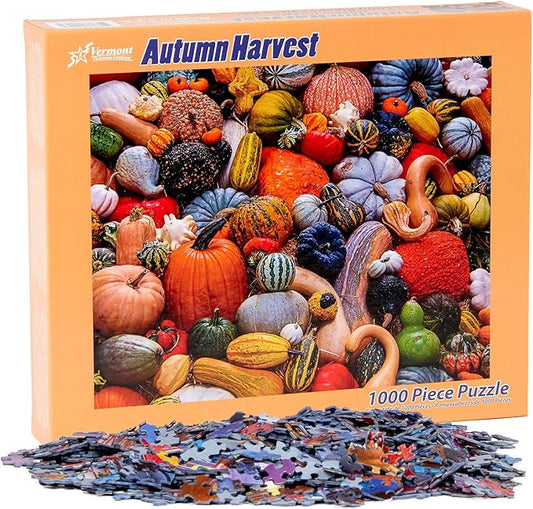Vermont Christmas Autumn Harvest 1000-Piece Puzzle