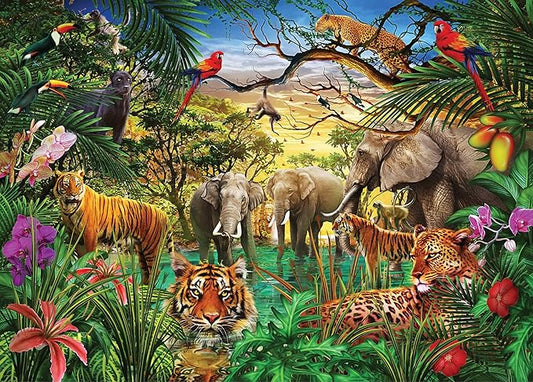 Peter Pauper Press Jungle Life 1000-Piece Jigsaw Puzzle — image 2