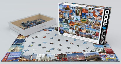 EuroGraphics USA Globetrotter 1000-Piece Jigsaw Puzzle — image 3