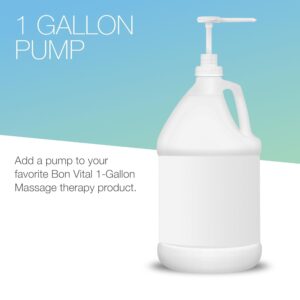 Bon Vital PUMPB1G Pump for 1 Gallon Bottles, Works with Lightweight Massage Lotions, Gels, and Oils