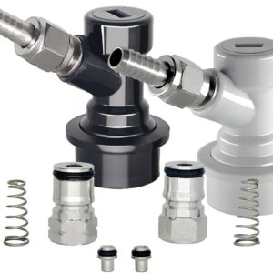 Ball Lock Disconnects Keg Post 1932-18 Thread Cornelius Keg Posts Set Ball Lock Keg Fitting MFL with Stainless Steel Swivel Nuts for Homebrewing by LUCKEG