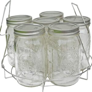 Blimber Stainless Steel Canning Rack, Contoured Steel Handles Rack, Non-Rusting Rack - Canning Becomes Easy, Fun and Safe