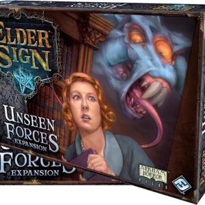 Elder Sign Unseen Forces Board Game EXPANSION - Mystical Blessings, Curses, and New Challenges! Cooperative Dice Adventure, Ages 14+, 1-8 Players, 1-2 Hour Playtime, Made by Fantasy Flight Games